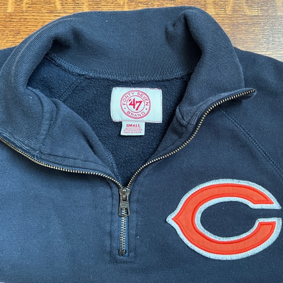 NFL Chicago Bears 47 Quarter Zip Sweatshirt - Size Small - Picture 3 of 9